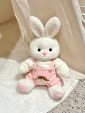 Homeyfriends Cute Jointed Bunny With Pink Overalls Outfit