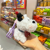 Red Bowtie West Highland Terrier Plush Bag Charm