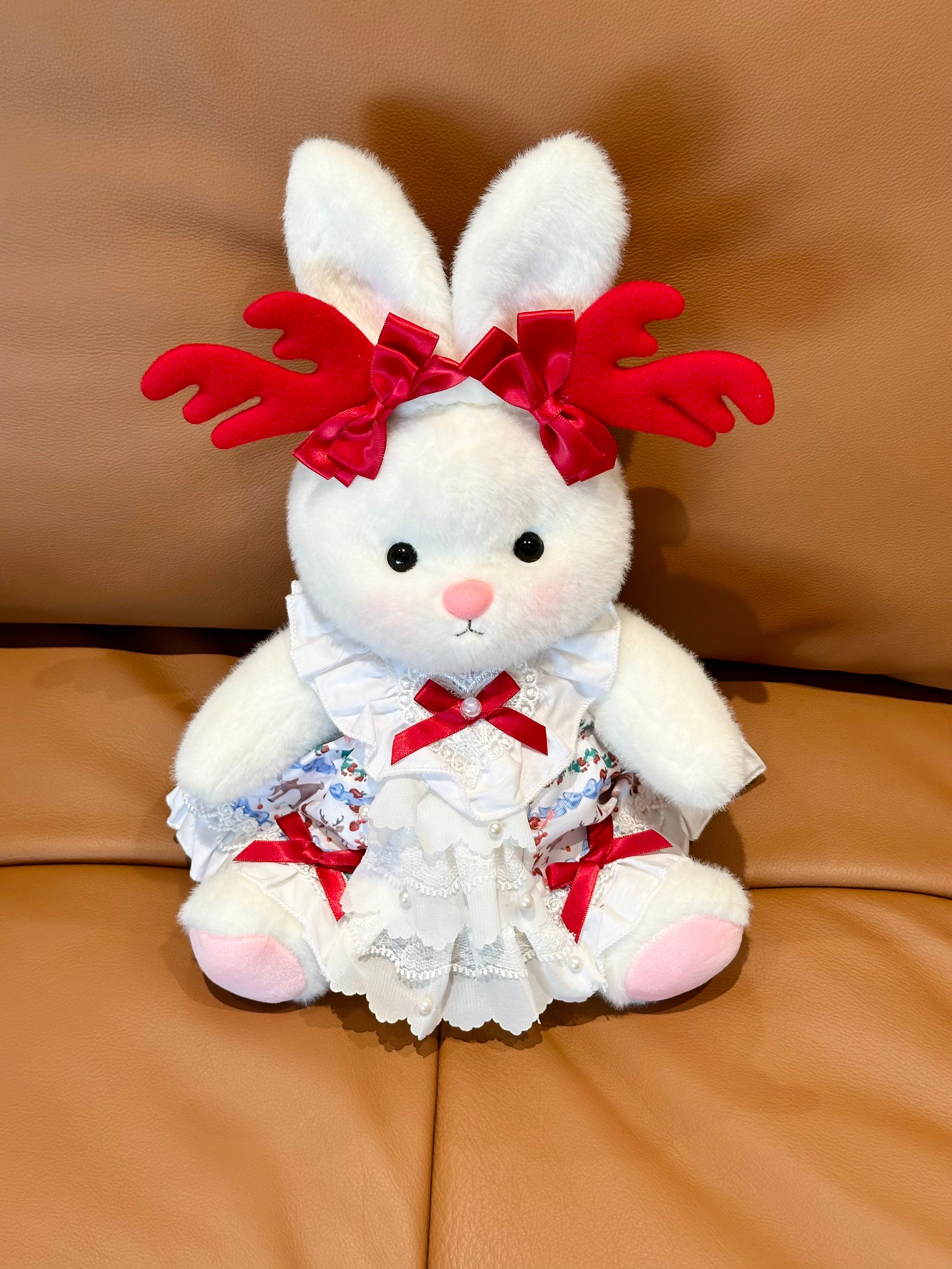 Homeyfriends Cute Jointed Bunny With Little Deer Outfit