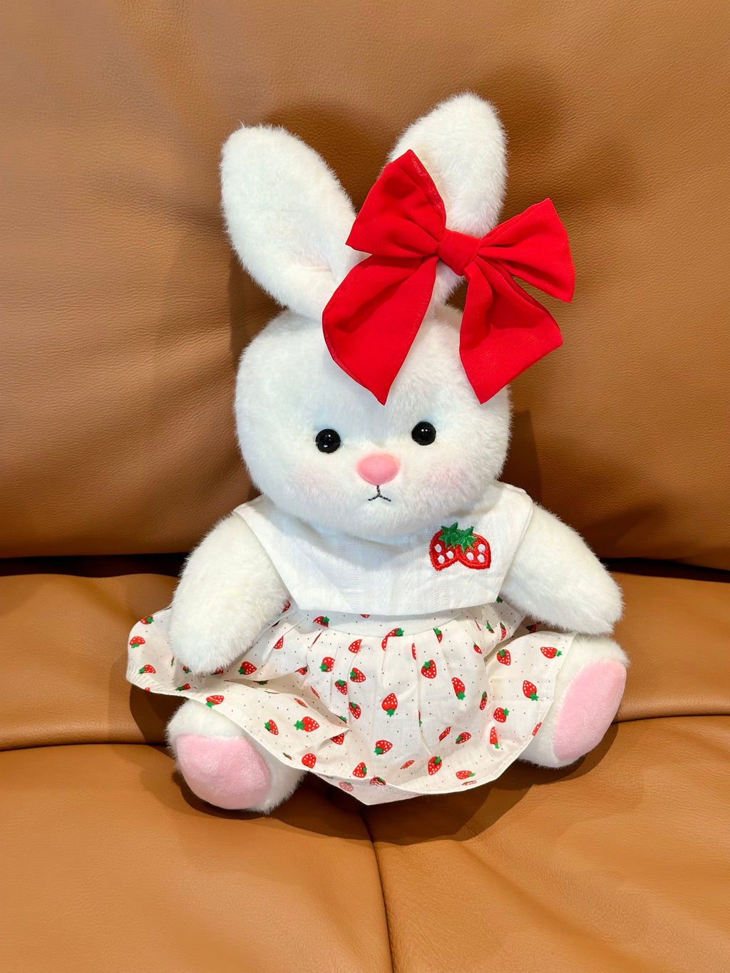 Homeyfriends Cute Jointed Bunny With Strawberry Dress Set