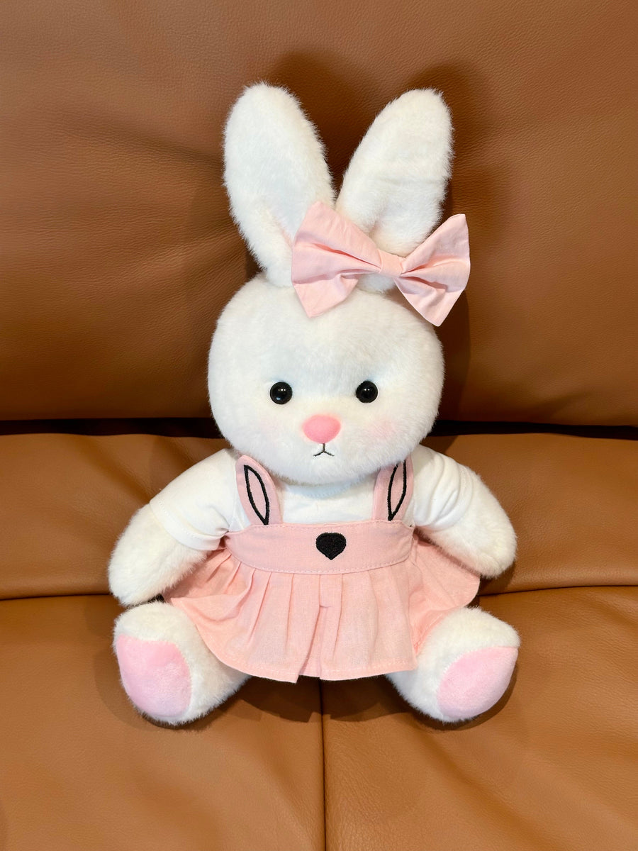 Homeyfriends Cute Jointed Bunny With Pink Suspender Skirt