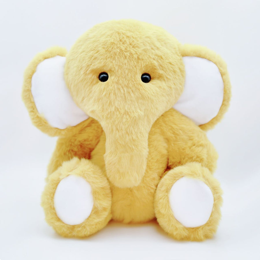 HomeyFriends Peanut The Yellow Jointed Elephant Stuffed Animal