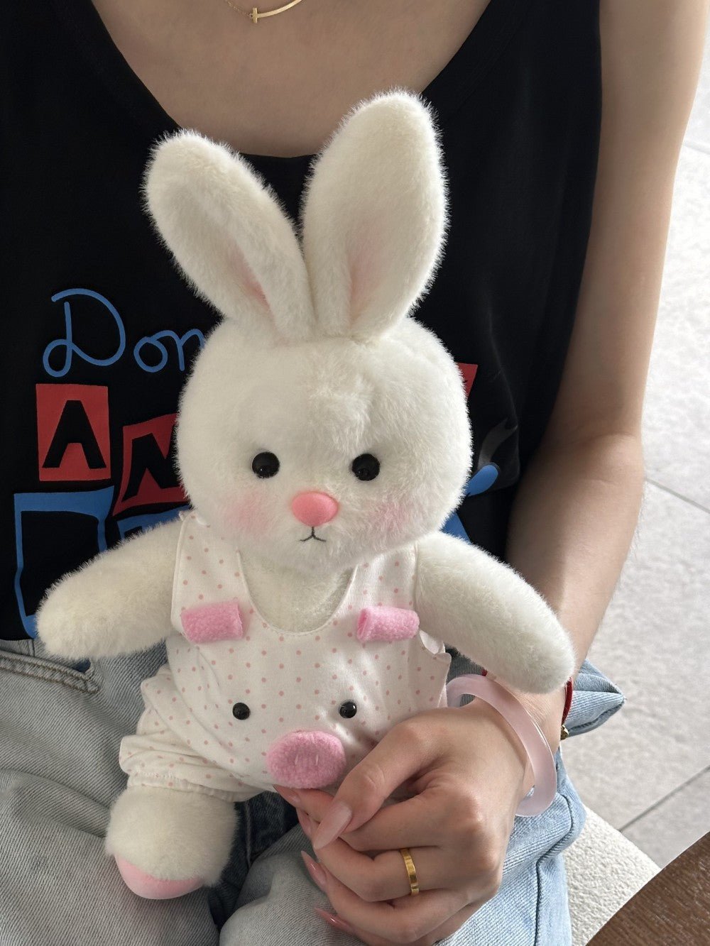 Homeyfriends Cute Jointed Bunny With Pig pajamas