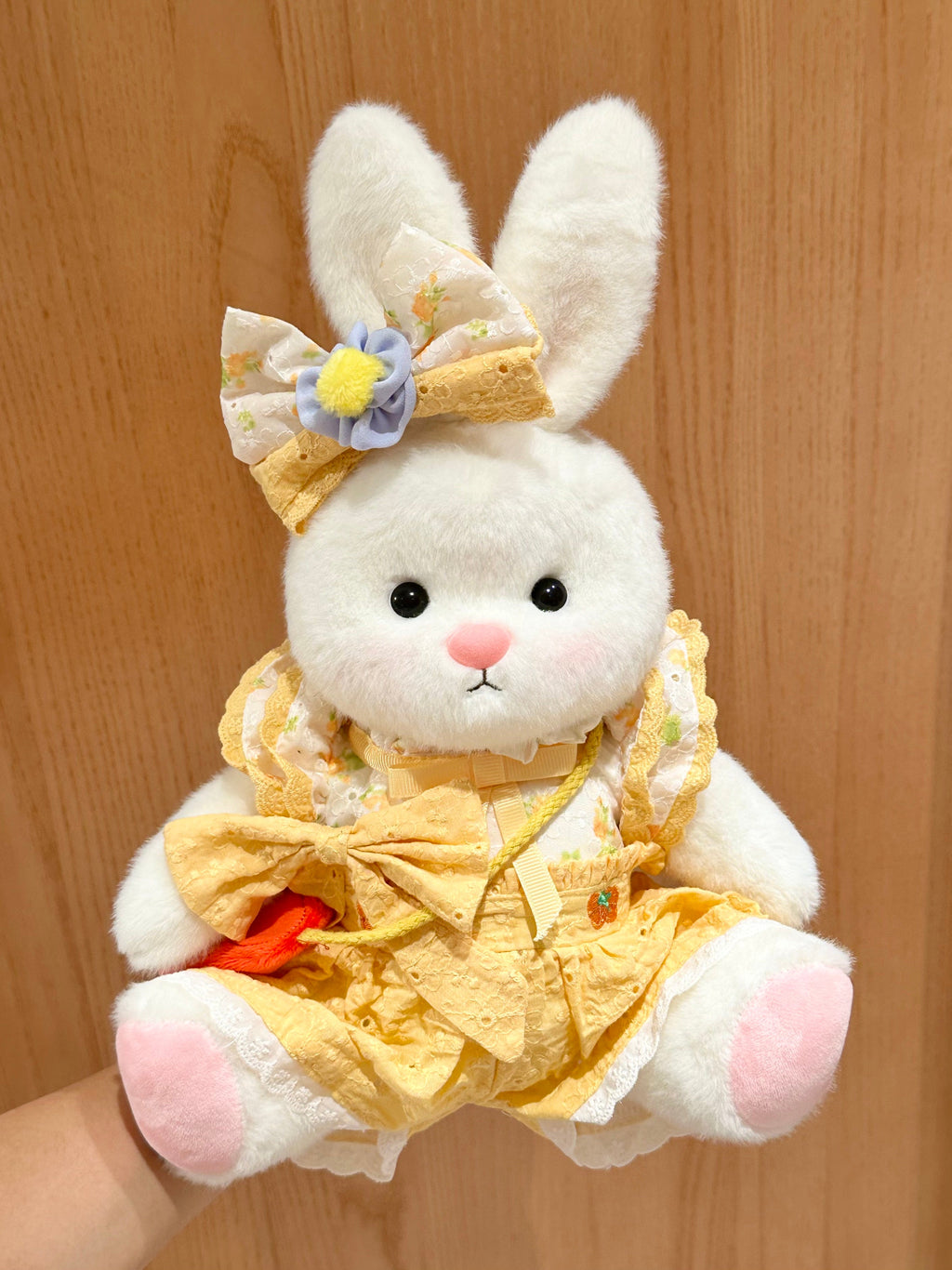Homeyfriends Cute Jointed Bunny With Yellow Summer Princess Romper Outfit