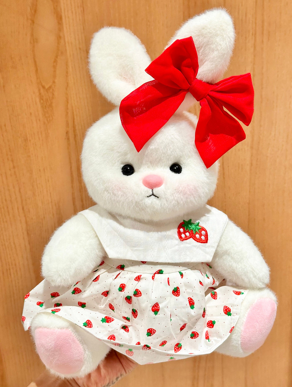 Homeyfriends Cute Jointed Bunny With Strawberry Dress Set