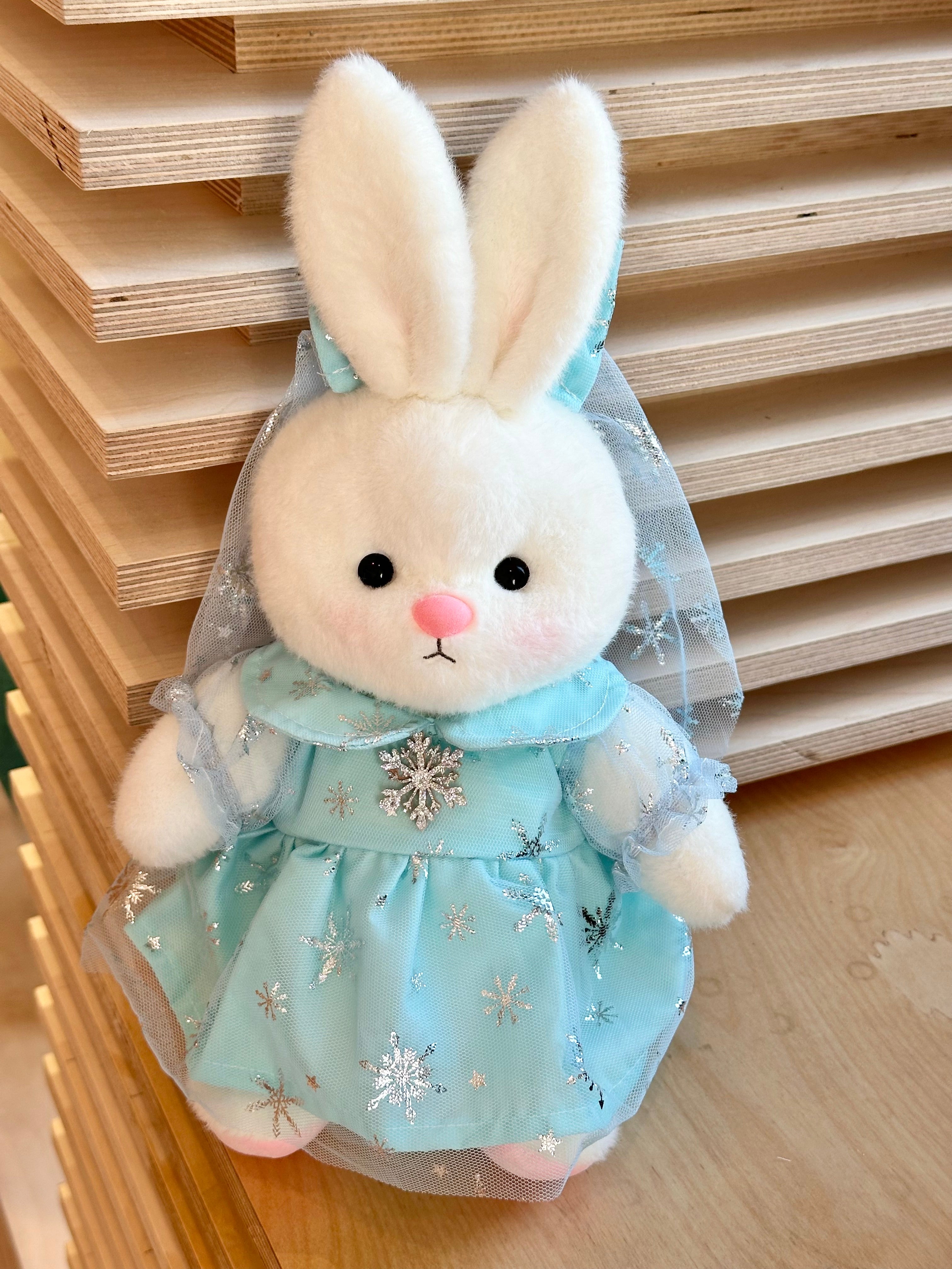 Homeyfriends Cute Jointed Bunny With Ice Princess Wedding Dress Outfit