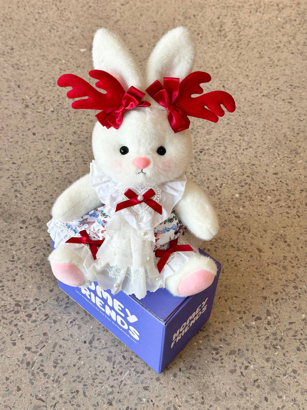 Homeyfriends Cute Jointed Bunny With Little Deer Outfit