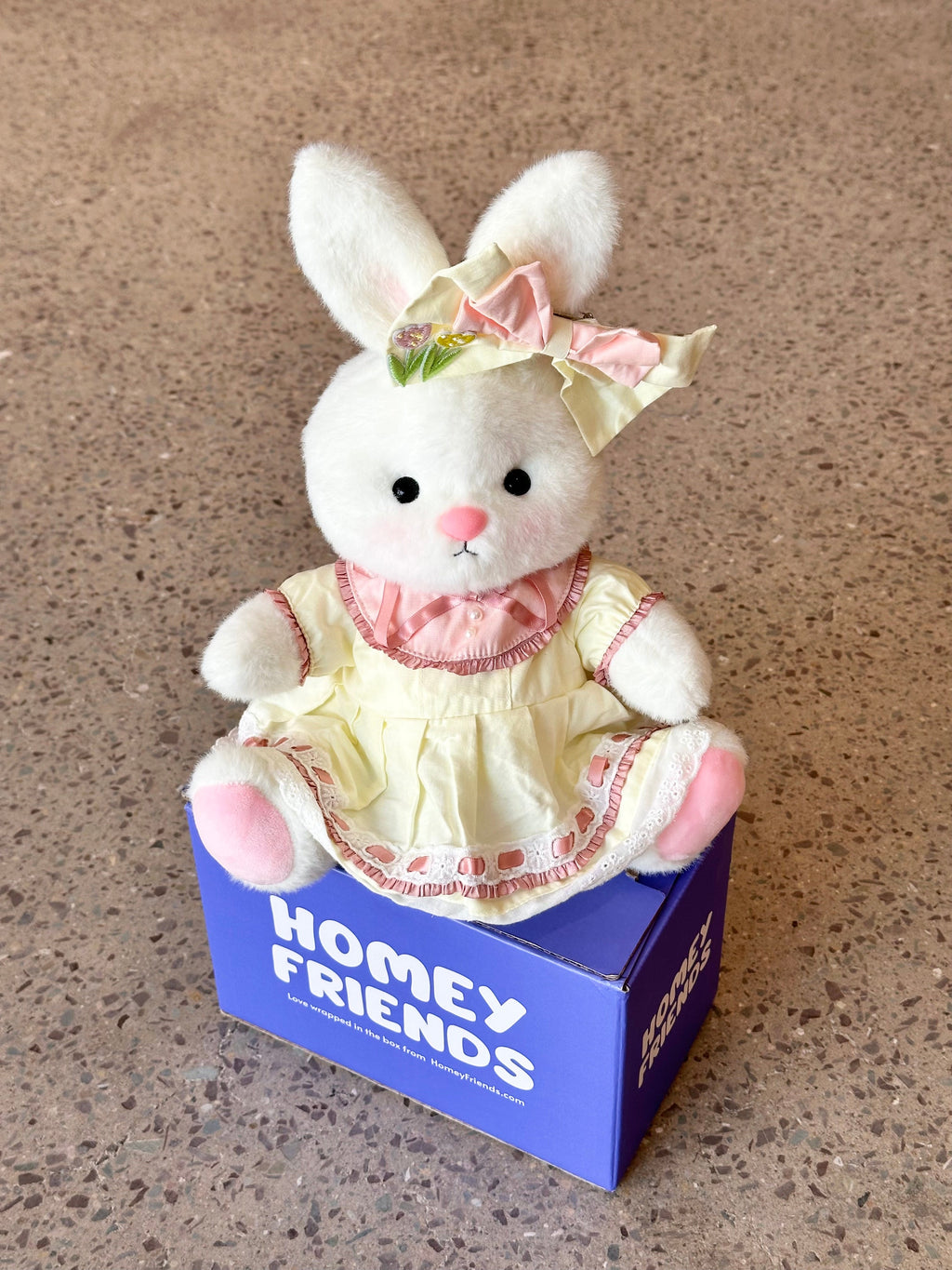 Homeyfriends Cute Jointed Bunny With Tulip Dress Outfit