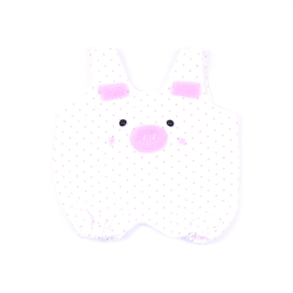 Pink Polka Dot Piglet Romper-Pink Elephant Gift Bundle