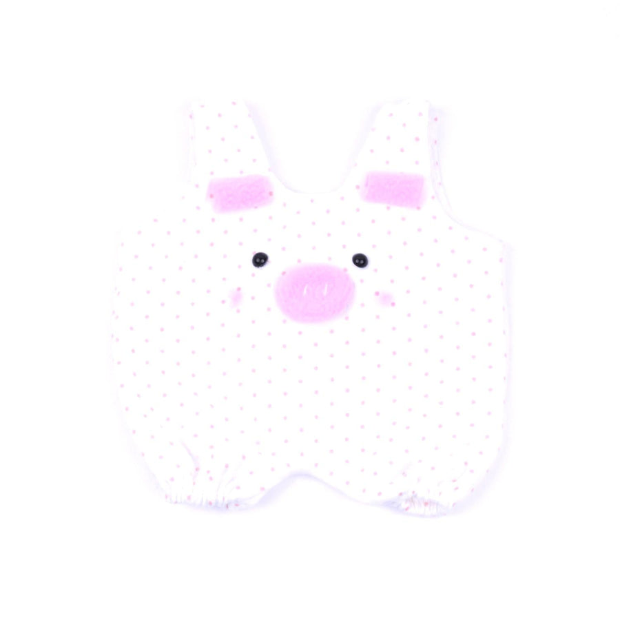 Pink Polka Dot Piglet Romper-Pink Elephant Gift Bundle