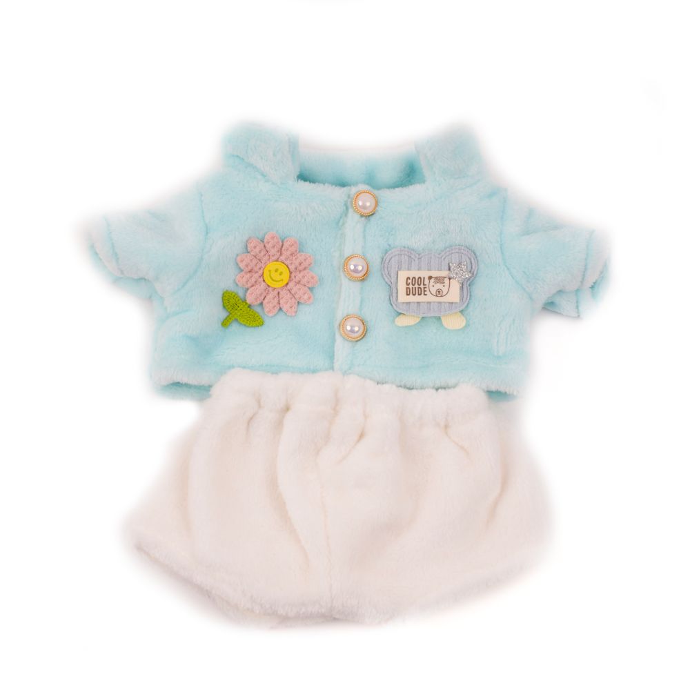 Light Green Furry Jacket With Shorts-Pink Elephant Gift Bundle