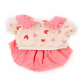 Pink Heart Sweatshirt With Skirt