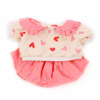 Pink Heart Sweatshirt With Skirt