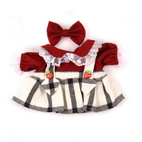Black and White Plaid Suspender Dress-Pink Elephant Gift Bundle