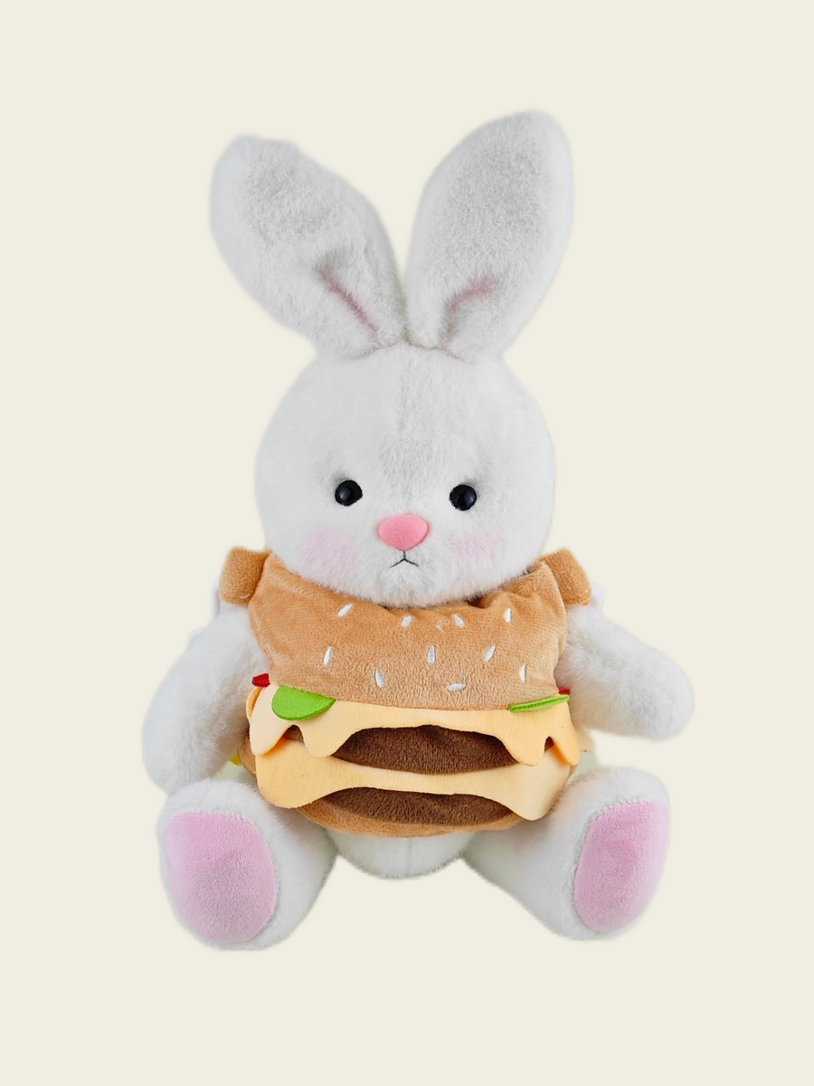 Homeyfriends Cute Jointed Bunny With Hamburger Overalls