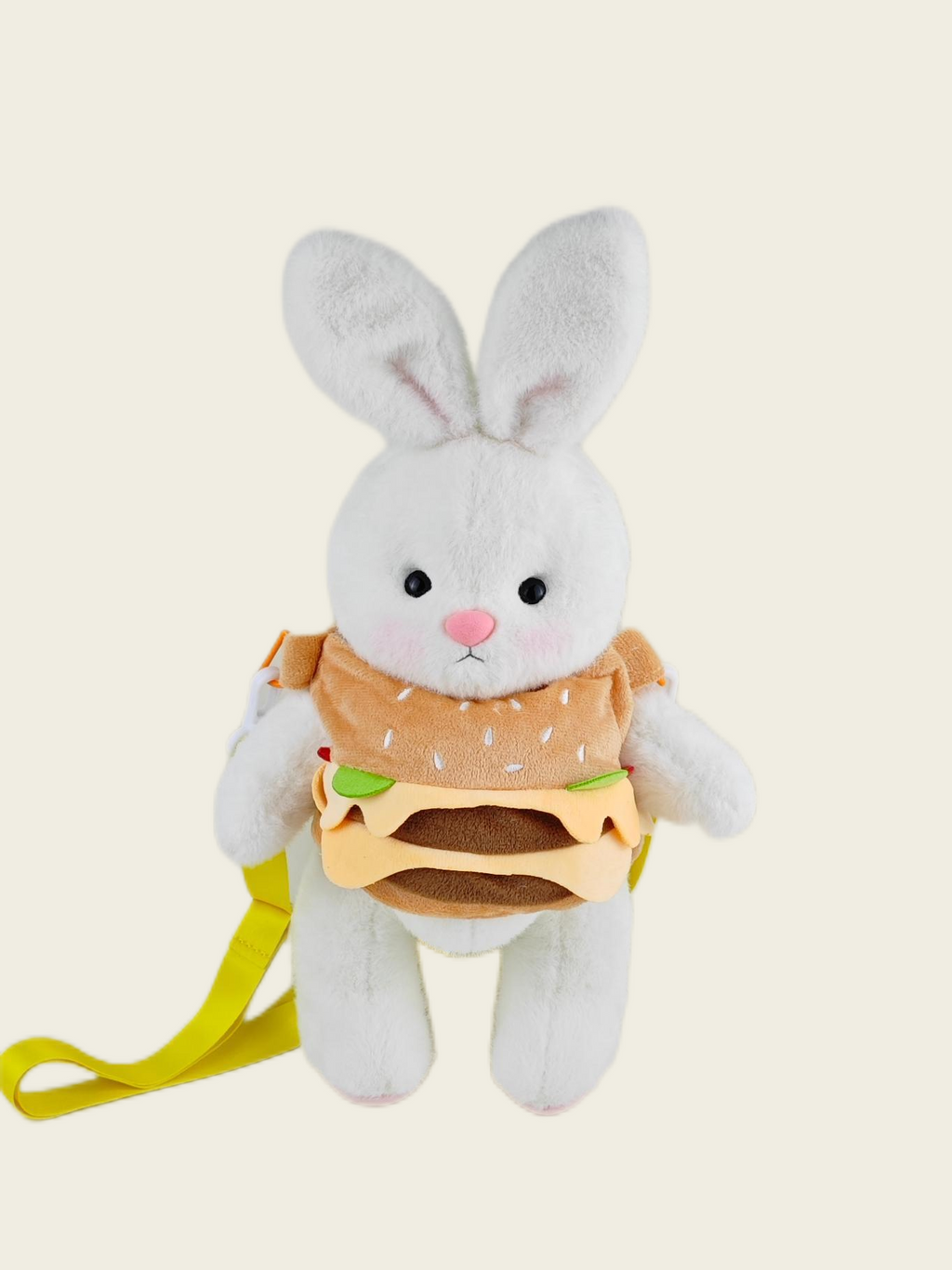 Homeyfriends Cute Jointed Bunny With  ​​Hamburger​​ Overalls