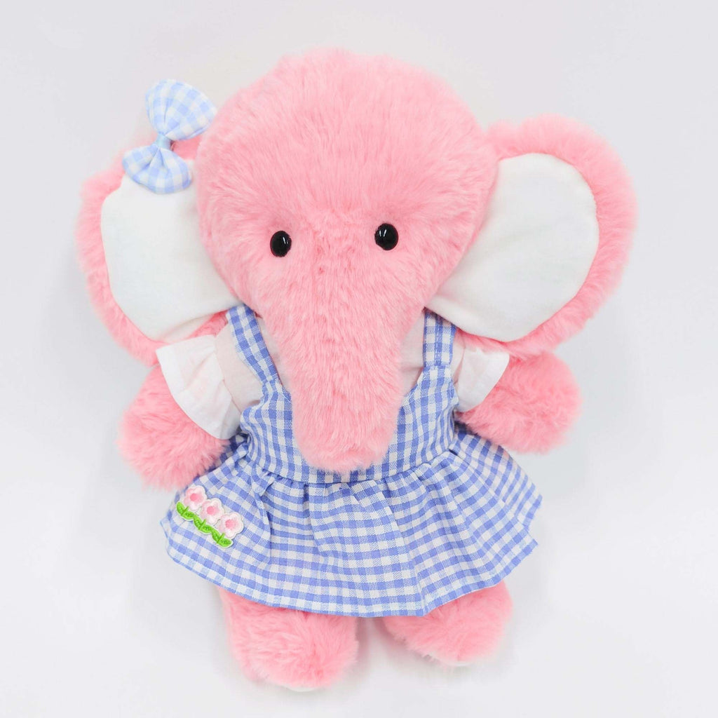 Blue Plaid V-Neck Dress Three-Piece Set-Pink Elephant Gift Bundle