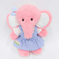 Blue Plaid V-Neck Dress Three-Piece Set-Pink Elephant Gift Bundle