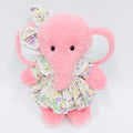 Purple Floral Princess Dress With Hair Clip-Pink Elephant Gift Bundle