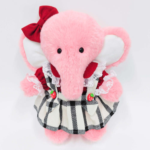 Black and White Plaid Suspender Dress-Pink Elephant Gift Bundle